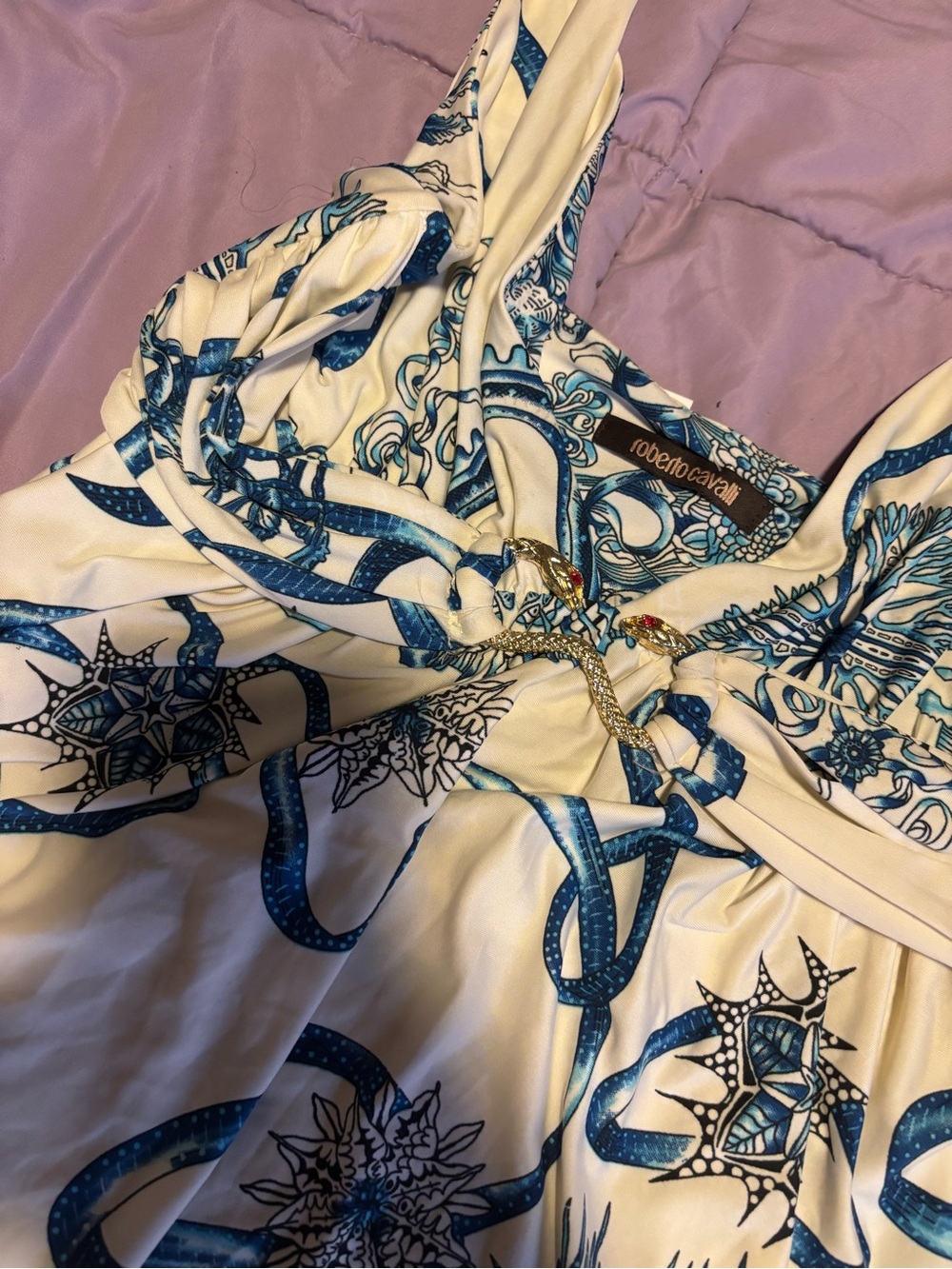 Roberto Cavalli vintage v neck dress - Picture 4 of 8